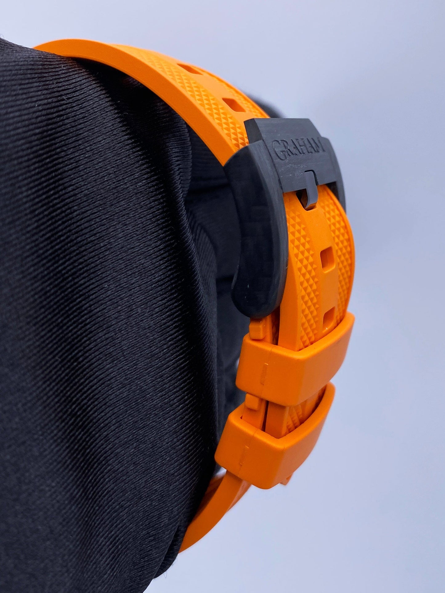 New Graham Chronofighter Oversize Superlight Carbon Orange Mens Watch Box Papers - Wristwatch