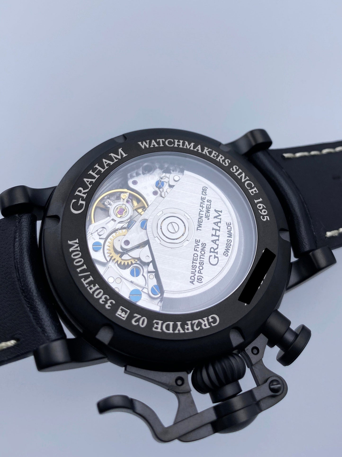 New Graham Chronofighter Vintage Aviator ’DLC White Limited Edition’ Watch Box Papers - Wristwatch