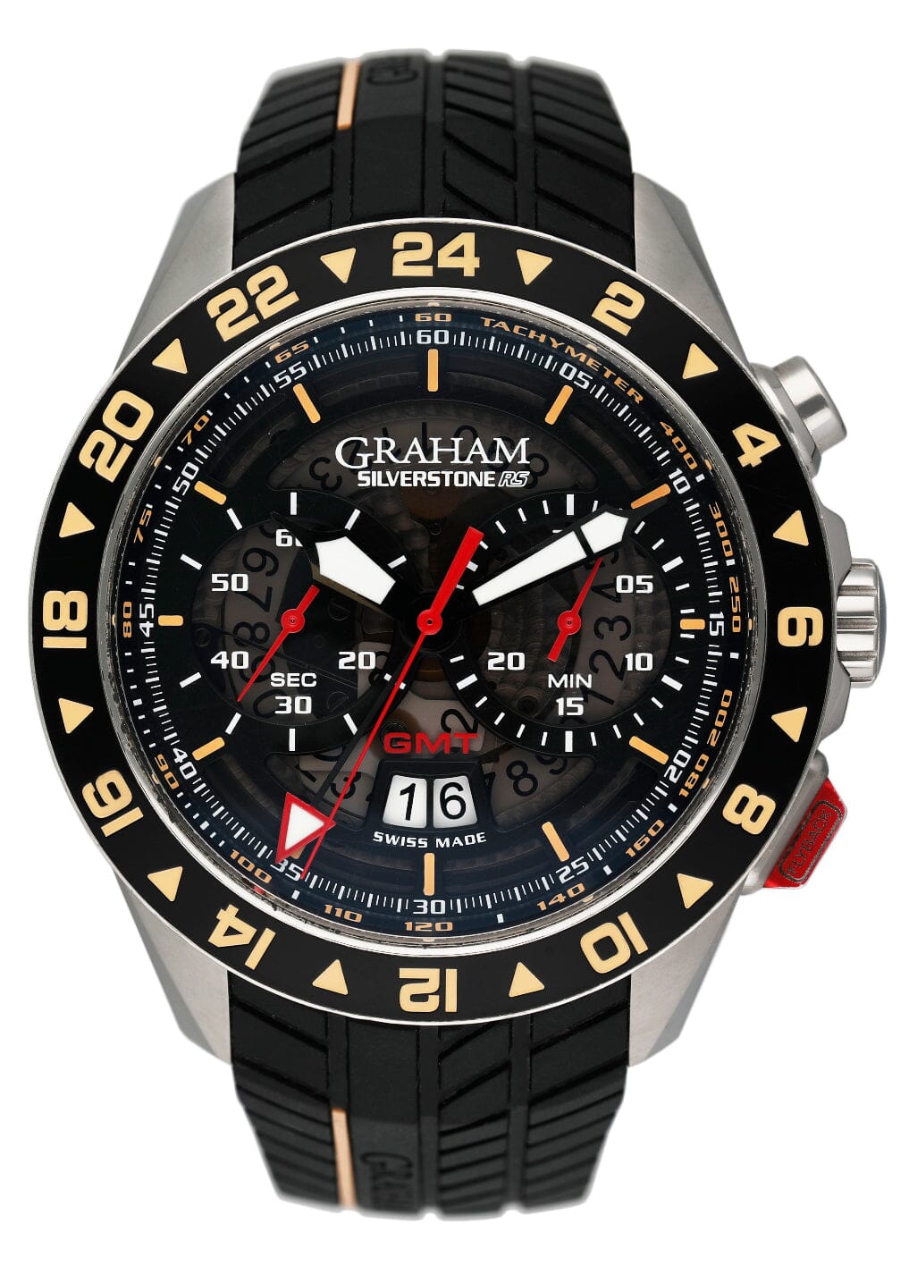 Graham Silverstone RS 2STDC.B08A.L119F GMT Chronograph Mens Watch - Virtual