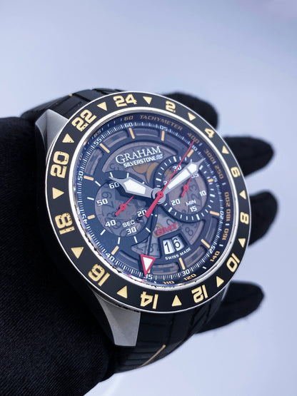 Graham Silverstone RS 2STDC.B08A.L119F GMT Chronograph Mens Watch - Virtual