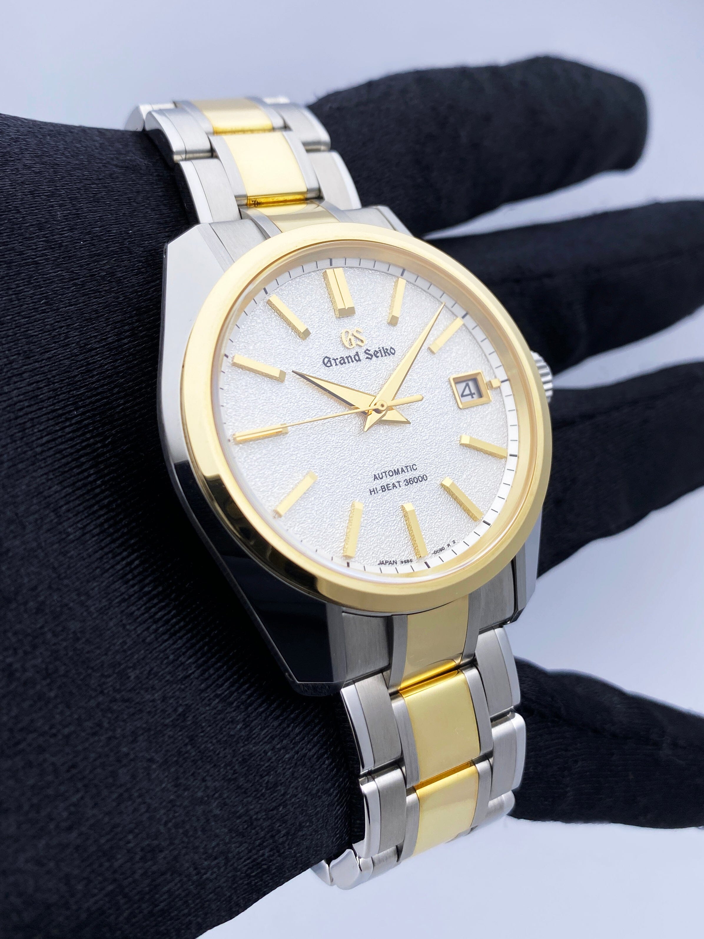 Grand Seiko Heritage SBGH252 White Dial Two Tone Mens Watch