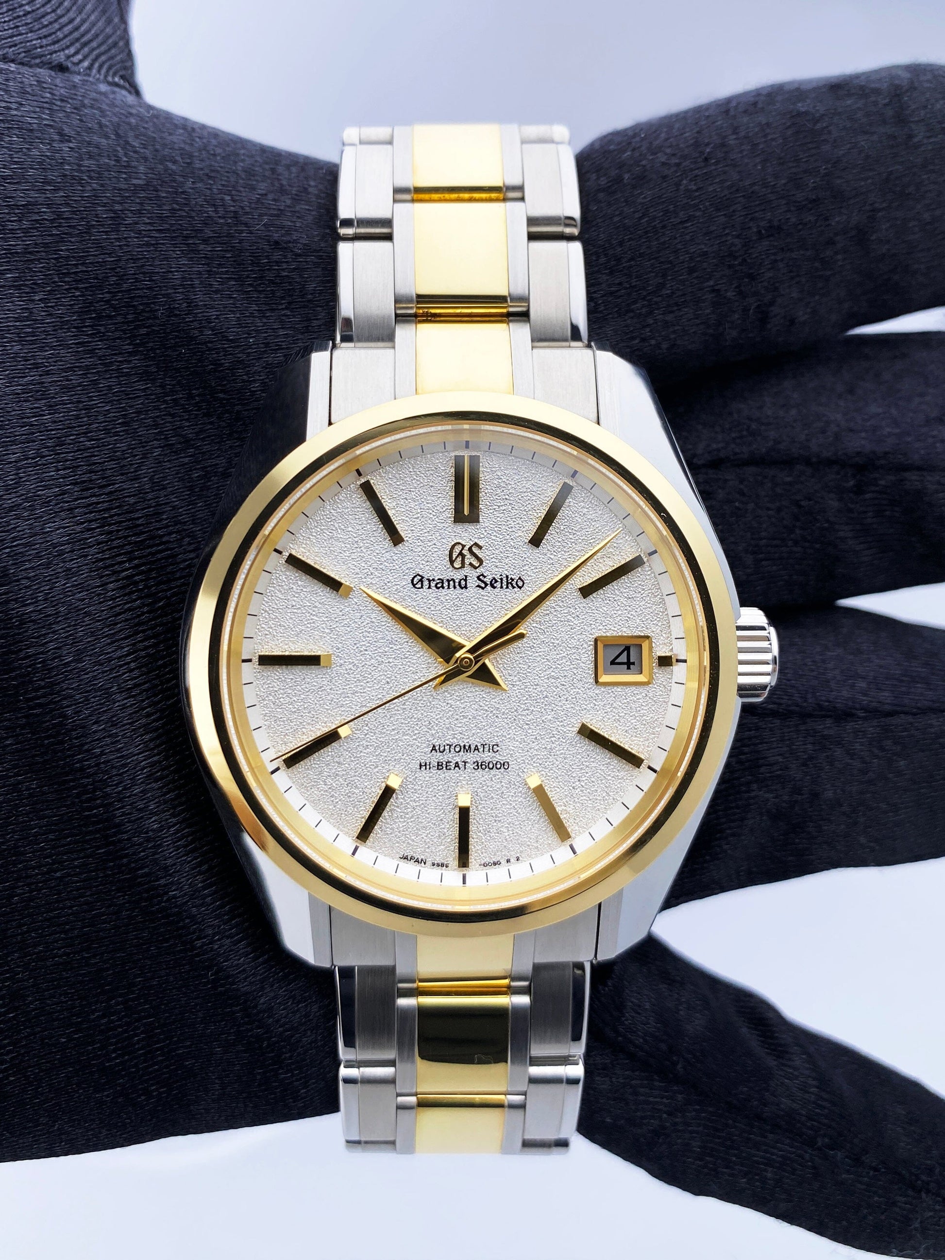 Grand Seiko Heritage SBGH252 White Dial Two Tone Mens Watch