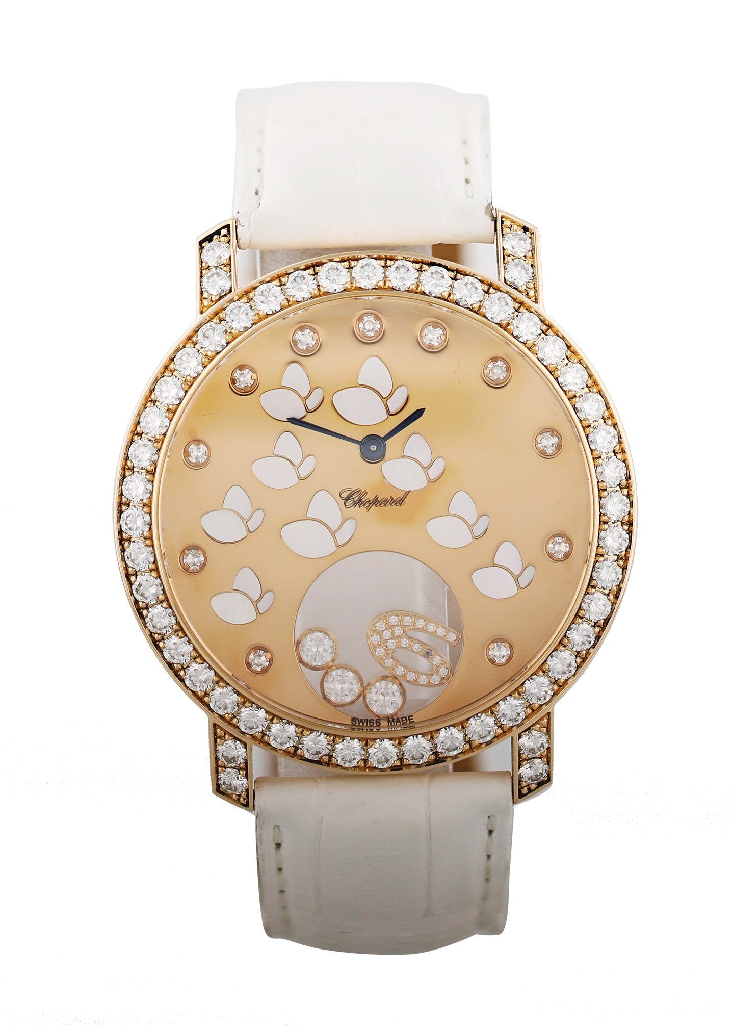 Happy Diamonds Happy Time Butterfly 207450 Rose Gold Box & Papers