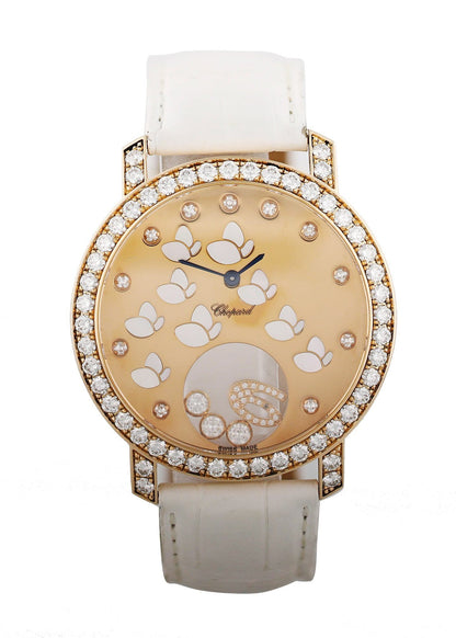 Happy Diamonds Happy Time Butterfly 207450 Rose Gold Box & Papers