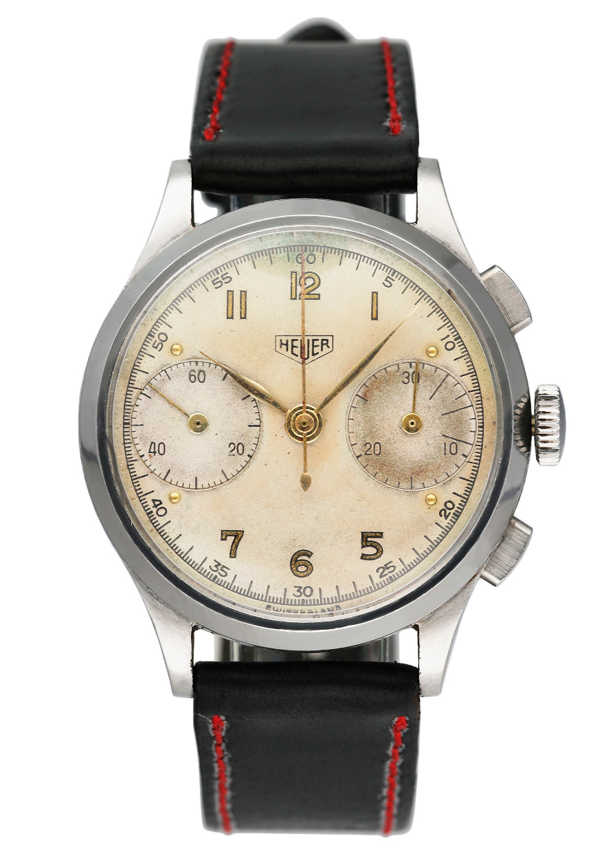 Heuer Vintage 1940s Chronograph Mens Watch