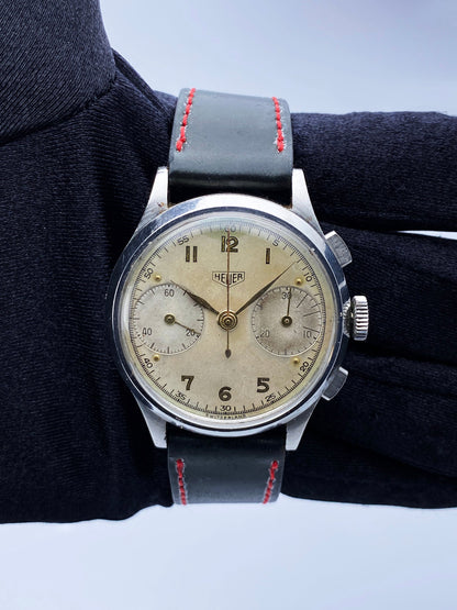 Heuer Vintage 1940s Chronograph Mens Watch