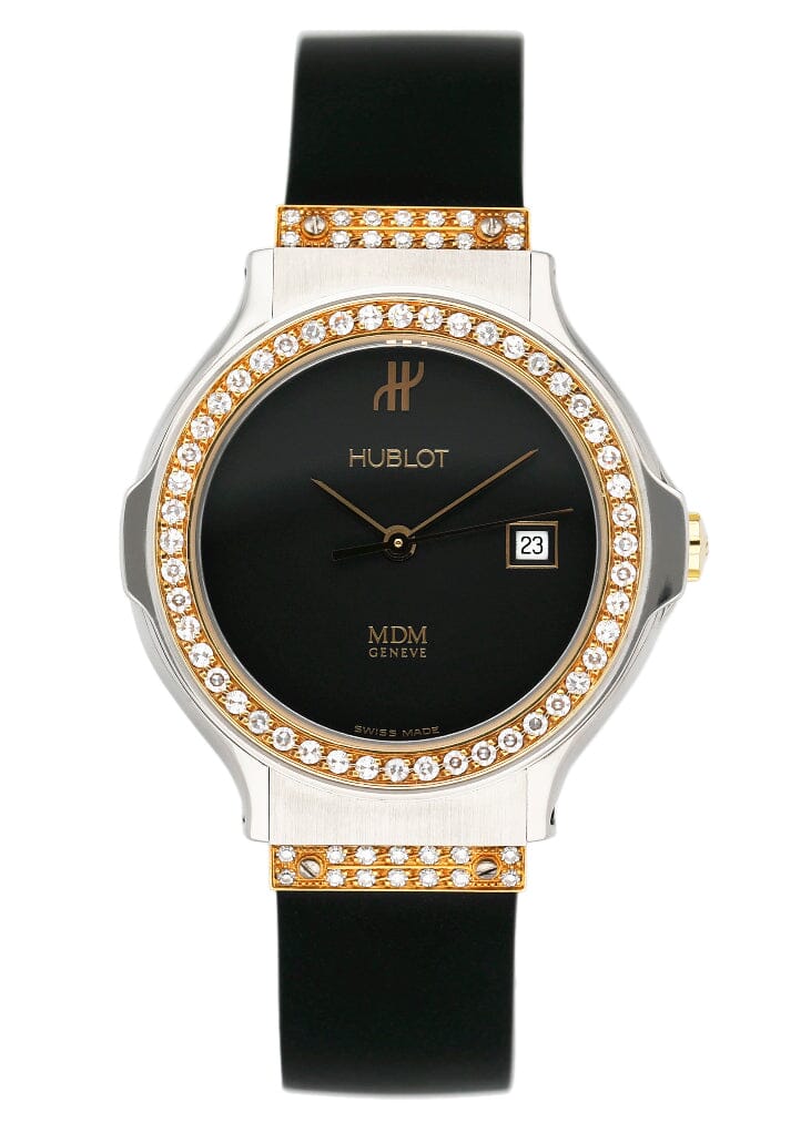 Hublot M D 1391.2.054 Diamond Dial Two Tone Ladies Watch - Watches