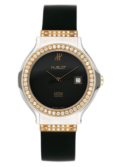 Hublot M D 1391.2.054 Diamond Dial Two Tone Ladies Watch - Watches
