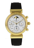 IWC Da Vinci Perpetual French IW3750 Yellow Gold Chronograph Watch - Wristwatch