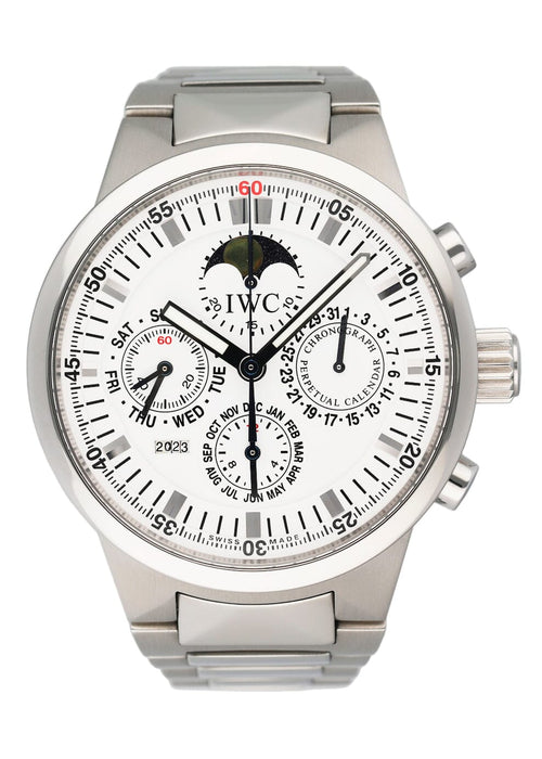 IWC GST Perpetual Calendar IW375619 White Dial Mens Watch With Box