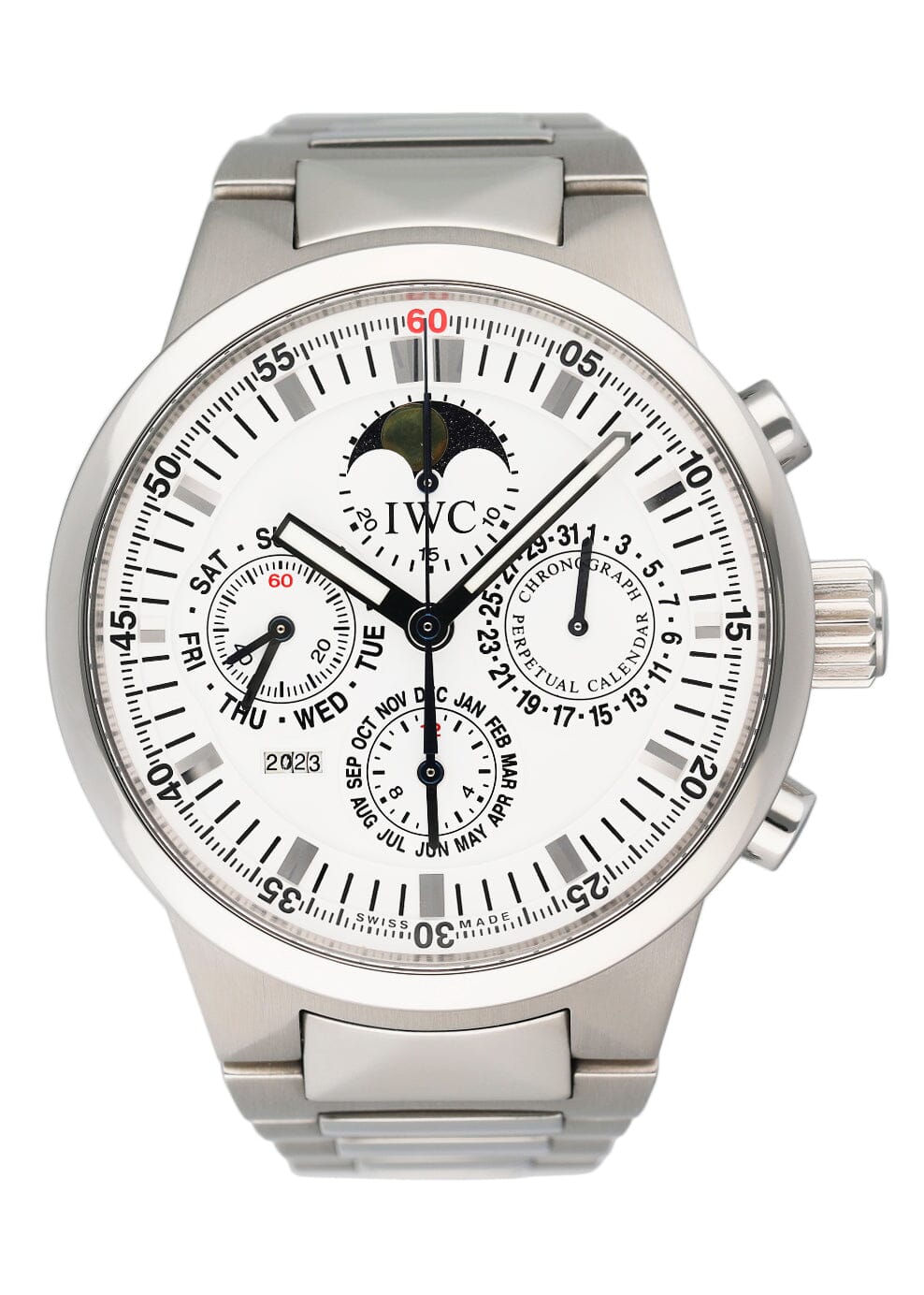 IWC GST Perpetual Calendar IW3756-19 White Dial Mens Watch With Box - Watches