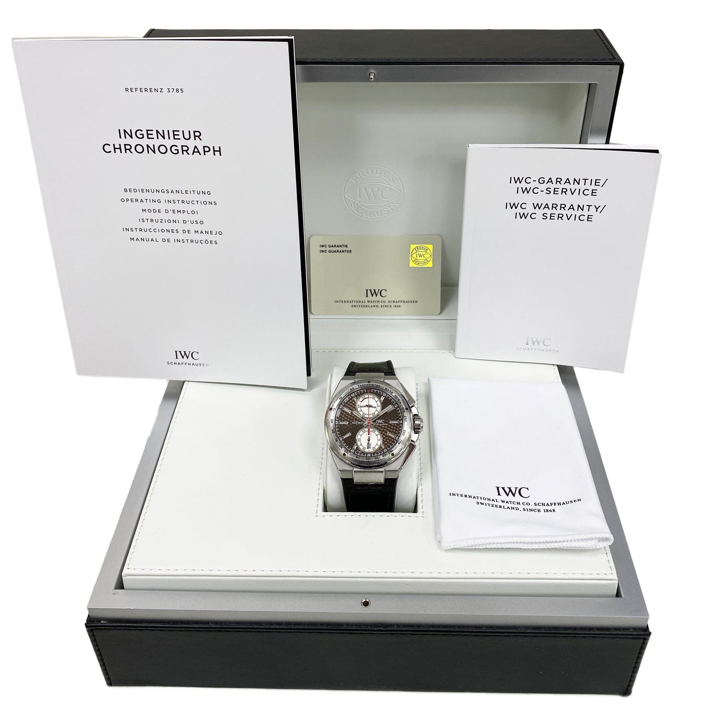IWC Ingenieur Chronograph Silberpfeil IW378511 Mens Watch Full Set