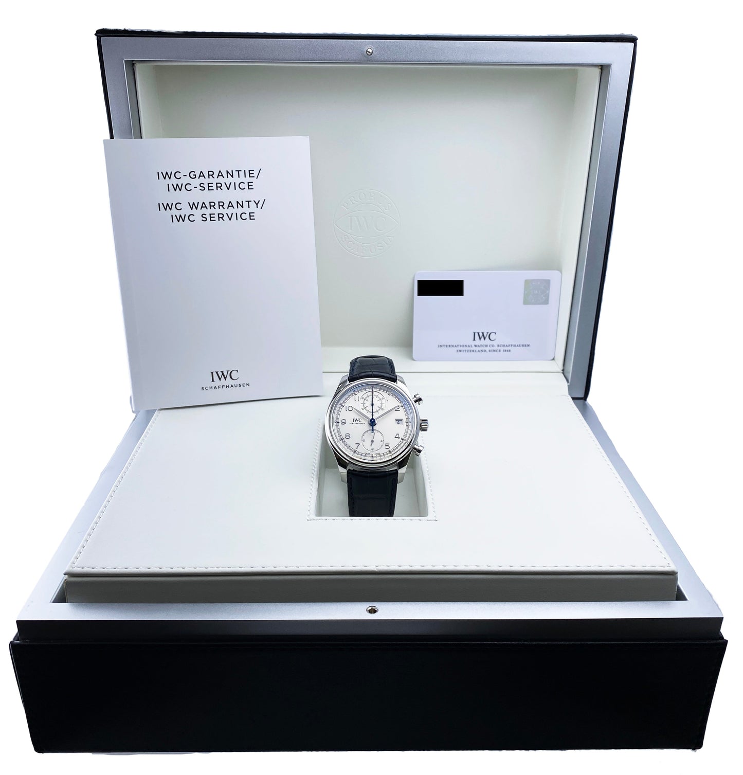 IWC Portugieser Chronograph Classic IW390403 Mens Watch Box Papers - Wristwatch