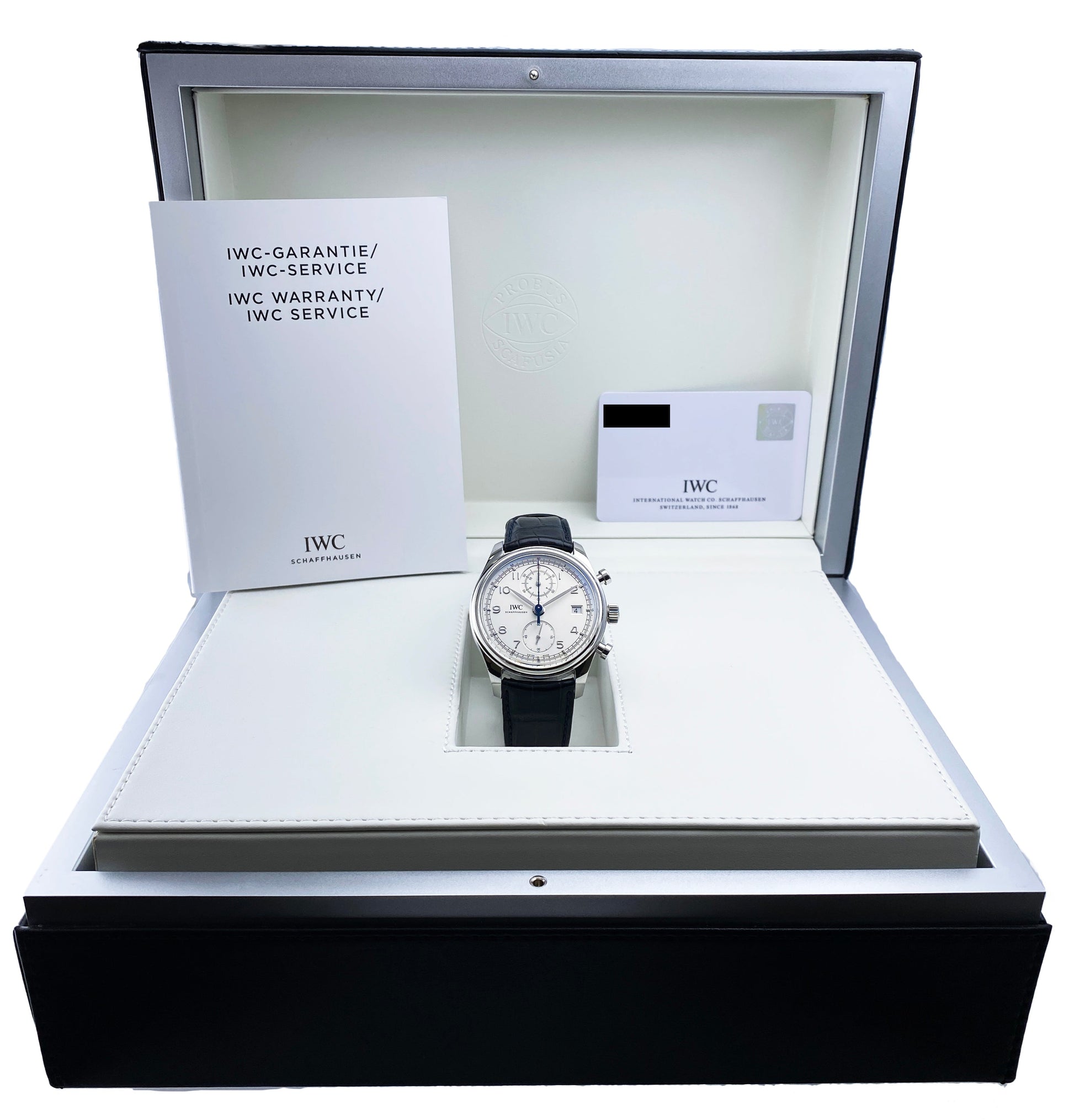 IWC Portugieser Chronograph Classic IW390403 Mens Watch Box Papers - Wristwatch