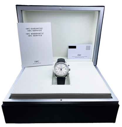 IWC Portugieser Chronograph Classic IW390403 Mens Watch Box Papers - Wristwatch