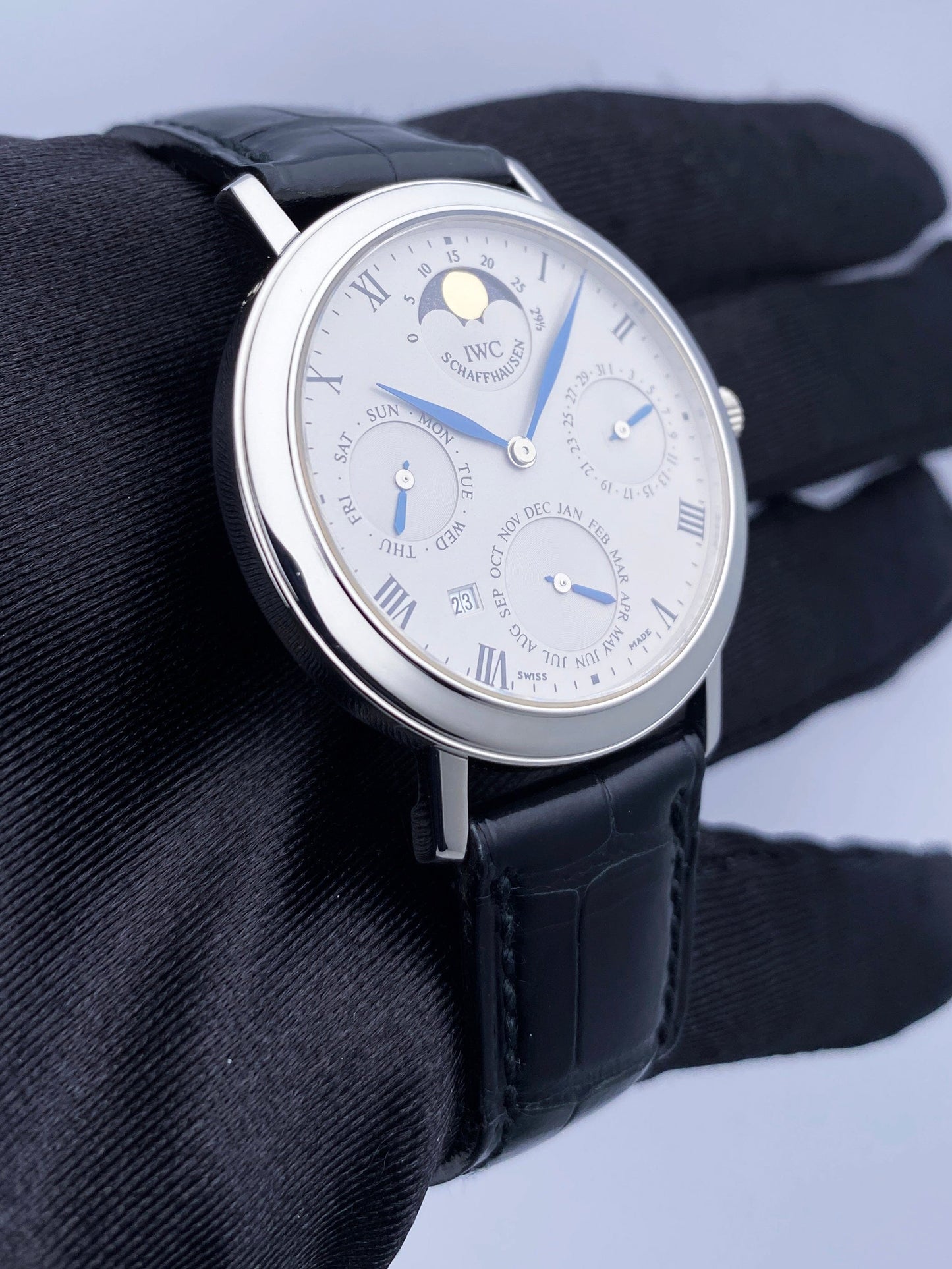 IWC Romana Perpetual Calendar 2050 Platinum Mens Watch - Watches