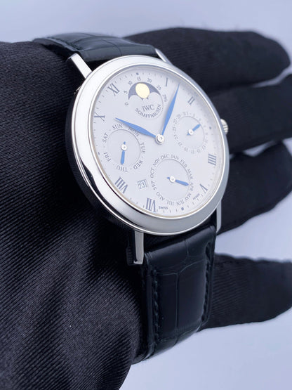 IWC Romana Perpetual Calendar 2050 Platinum Mens Watch - Watches