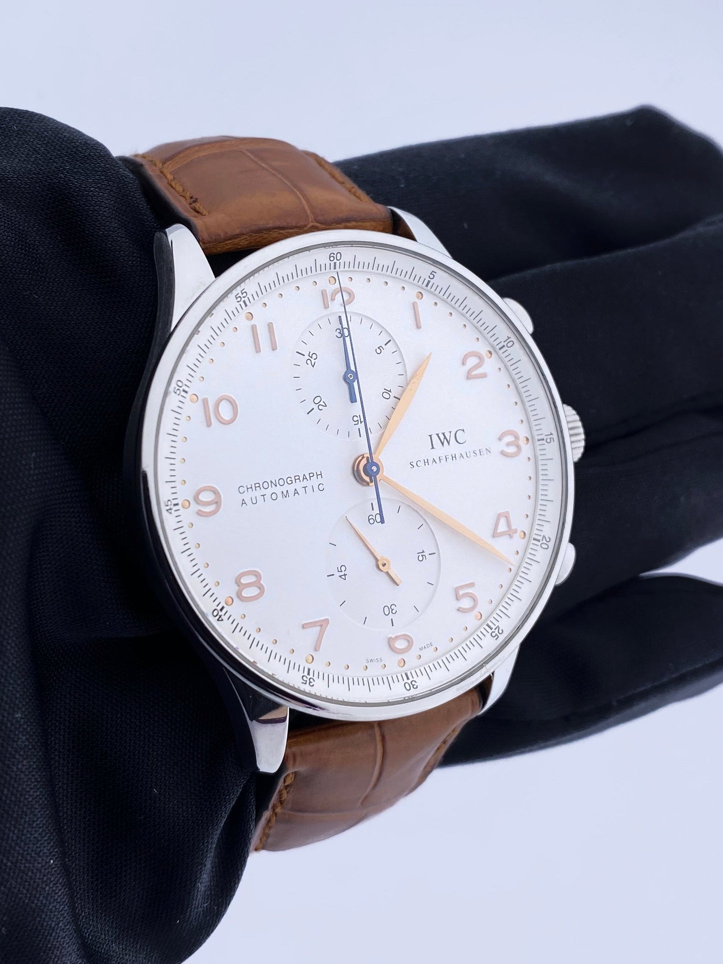 IWC Schaffhausen Potugieser Stainless Steel Mens Watch