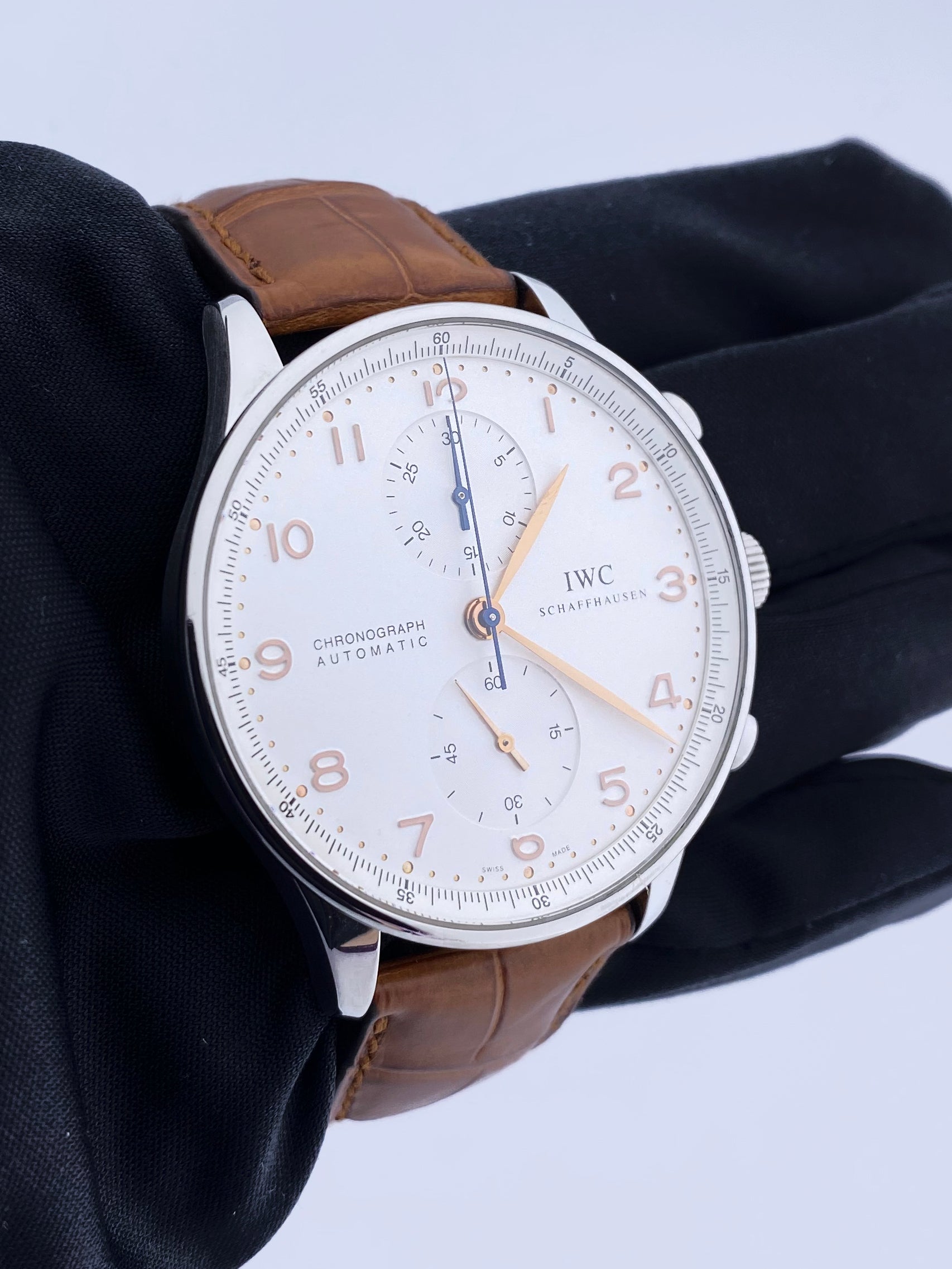 IWC Schaffhausen Potugieser Stainless Steel Mens Watch