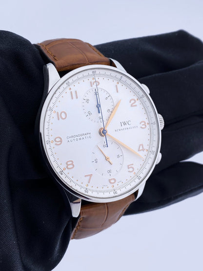 IWC Schaffhausen Potugieser Stainless Steel Mens Watch