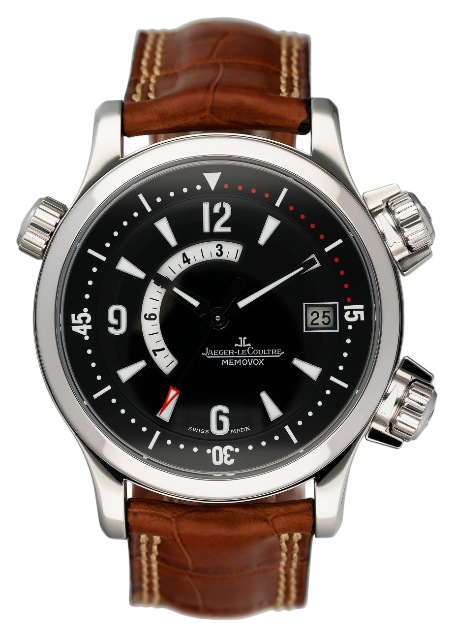 Jaeger-LeCoultre Master Compressor Memovox 146.8.97 Mens Watch Box Papers - Wristwatch