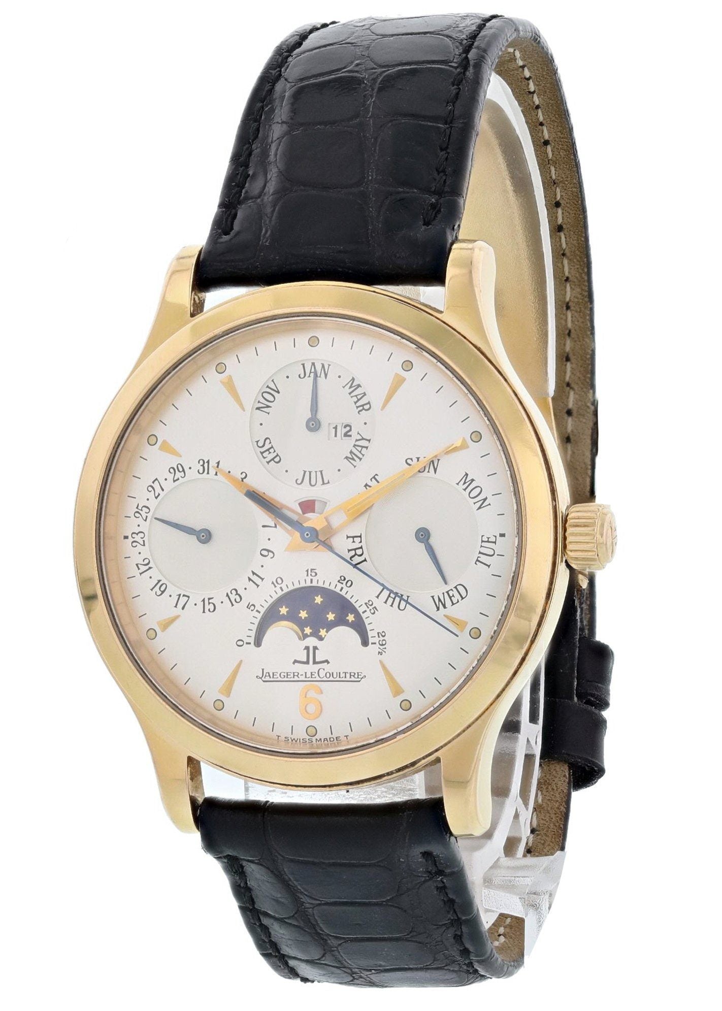 Jaeger LeCoultre Master Control 140.2.80 18K Perpetual Calendar Rose Gold Watch