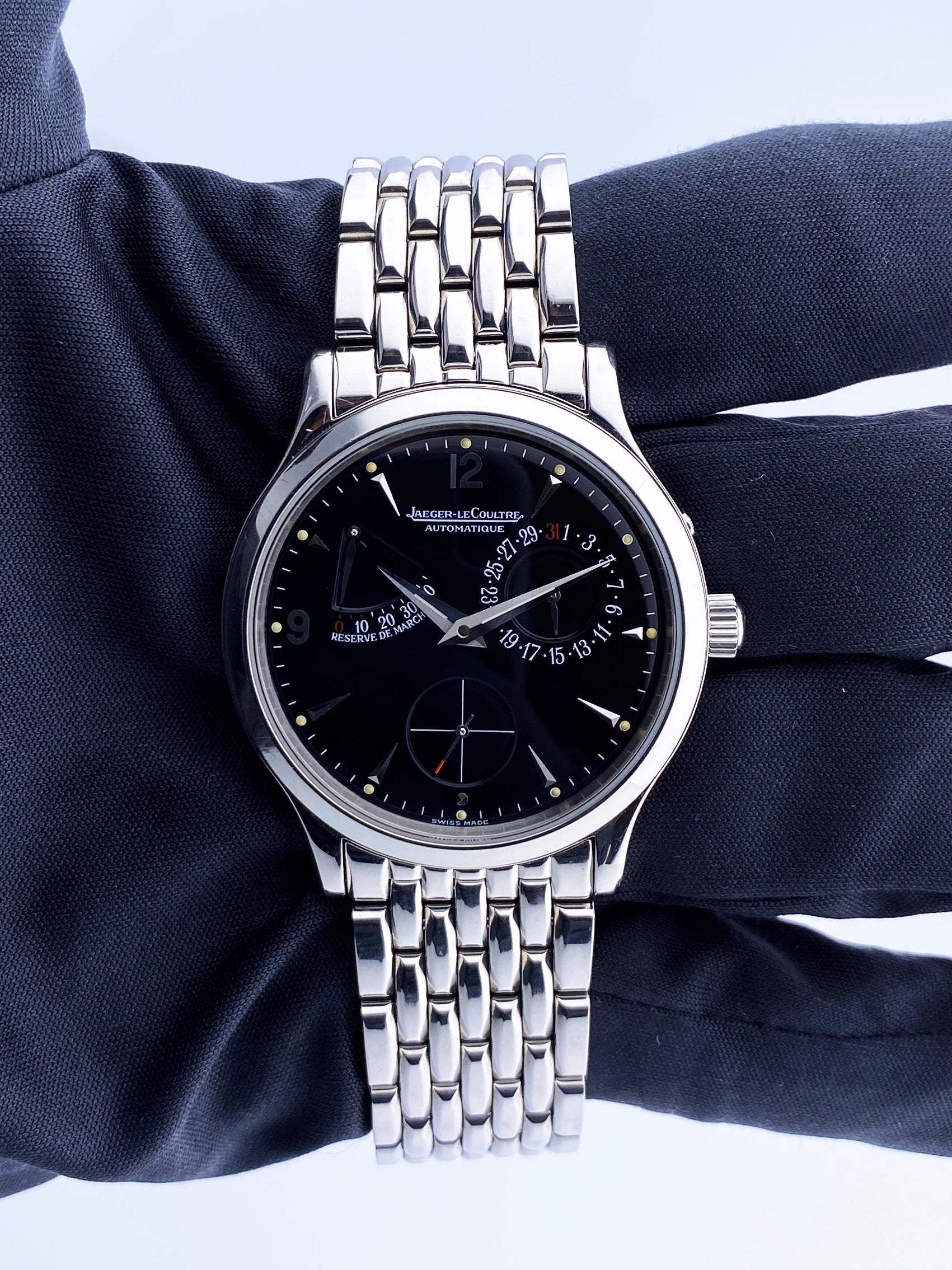 Jaeger LeCoultre Master Reserve De Marche Mens Watch Box & Papers