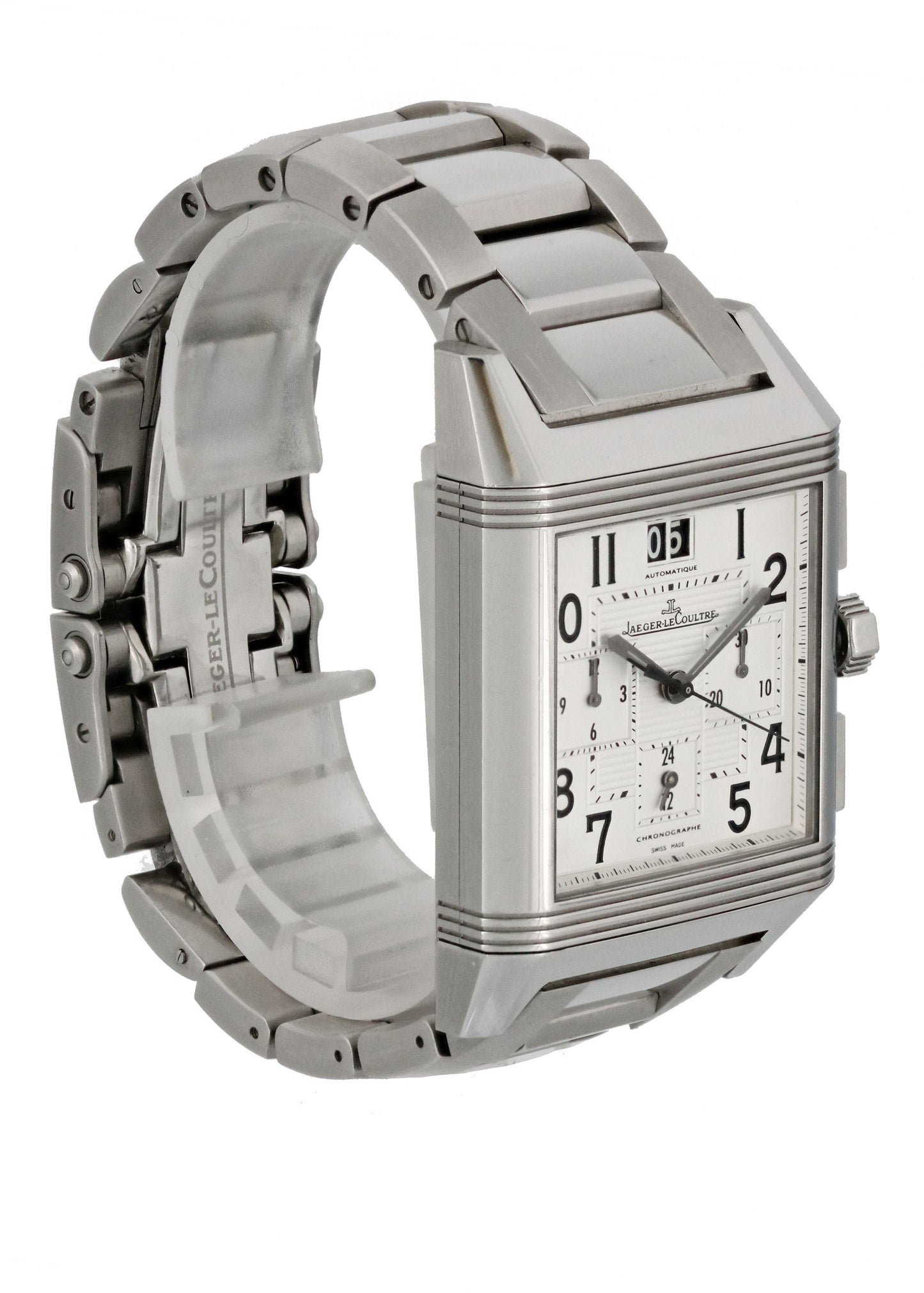 Jaeger LeCoultre Reverso Squadra 230.8.45 GMT Men Watch - Wristwatch