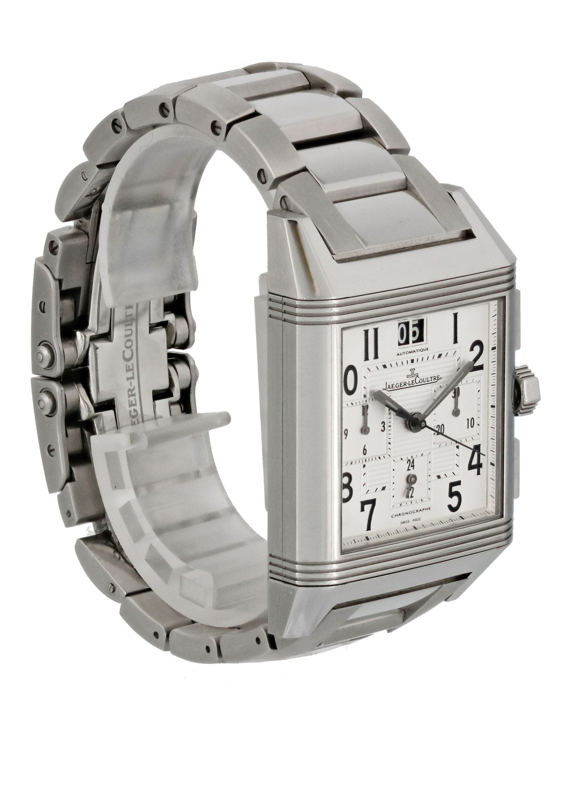 Jaeger LeCoultre Reverso Squadra 230.8.45 GMT Men Watch - Wristwatch