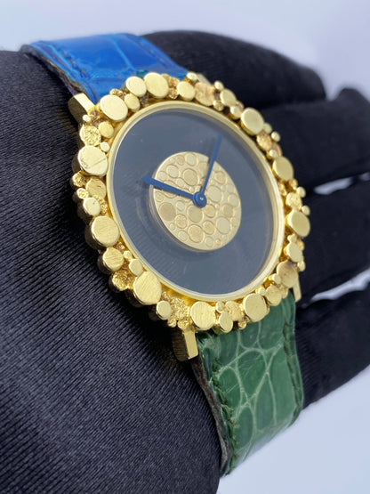 Jaeger-LeCoulture Mystery Dial 18K Yellow Gold Nuggest Watch