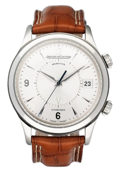 Jaeger Lecoutre Master Memovox Q1418430 Silver Dial Mens Watch Box Pappers - Wristwatch