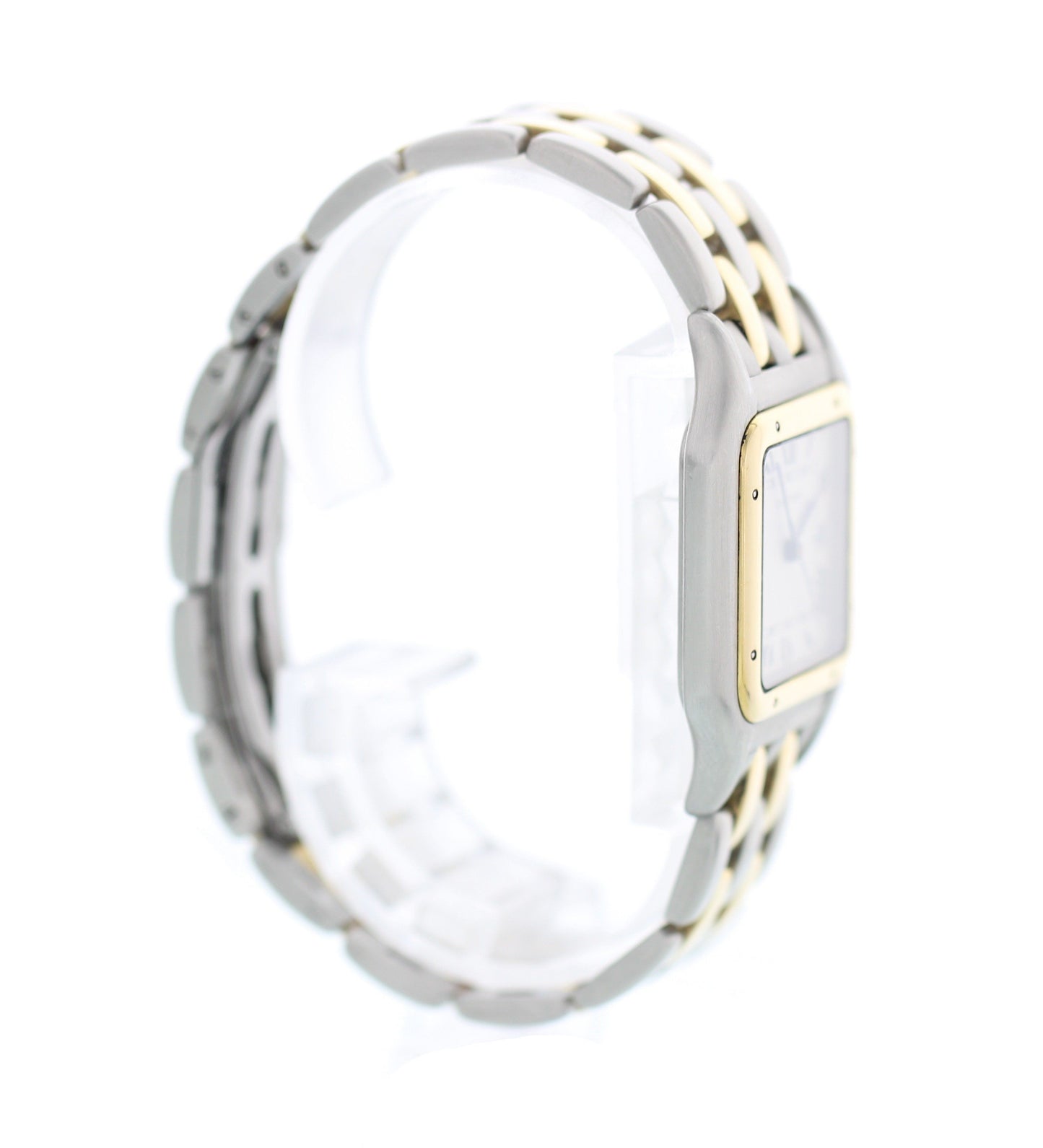 Large Cartier Panthere 8395 18K Yellow Gold Stainless Steel Watch - Wristwatch