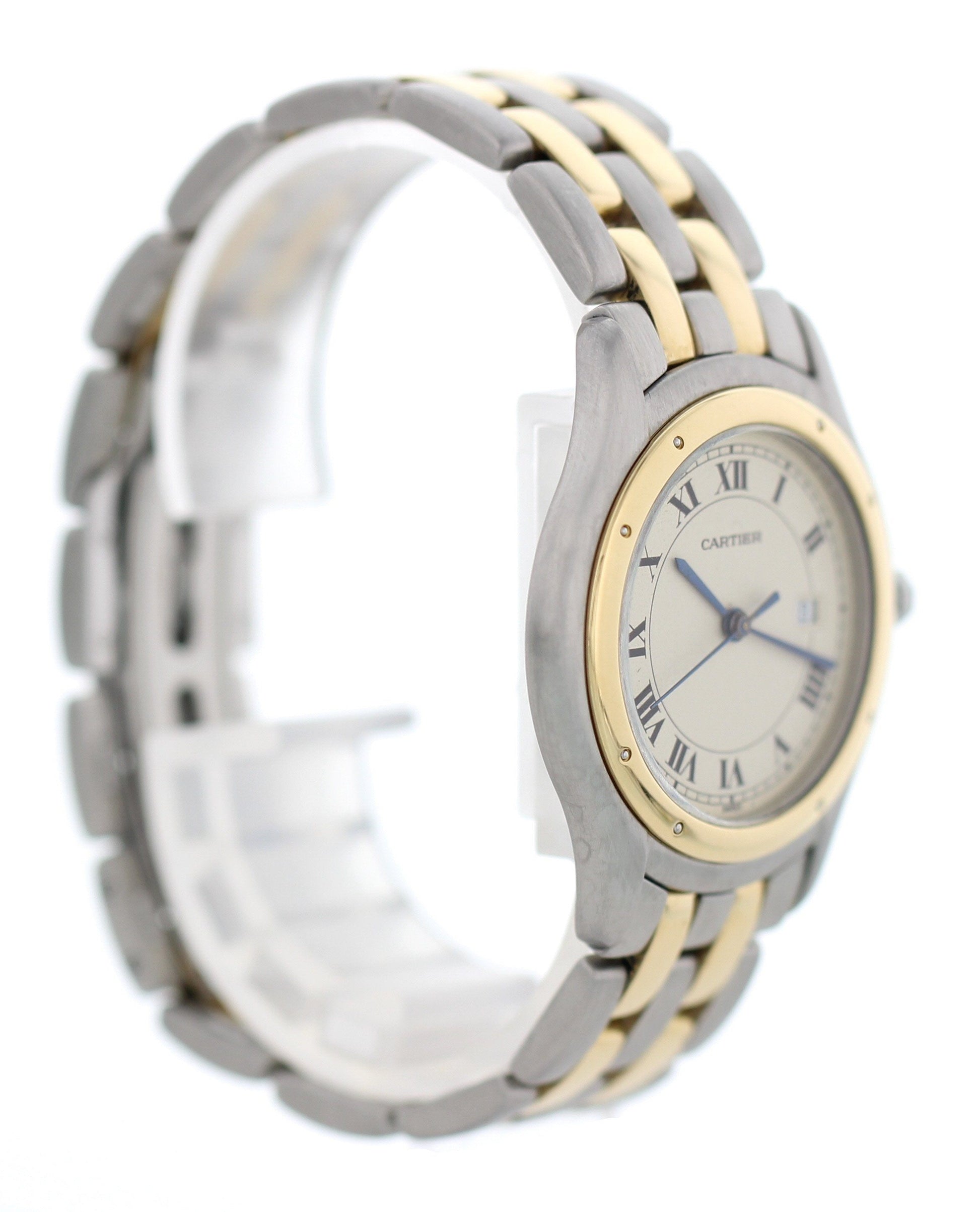 Large Cartier Panthere Cougar 118000R Two Tone - Wristwatch