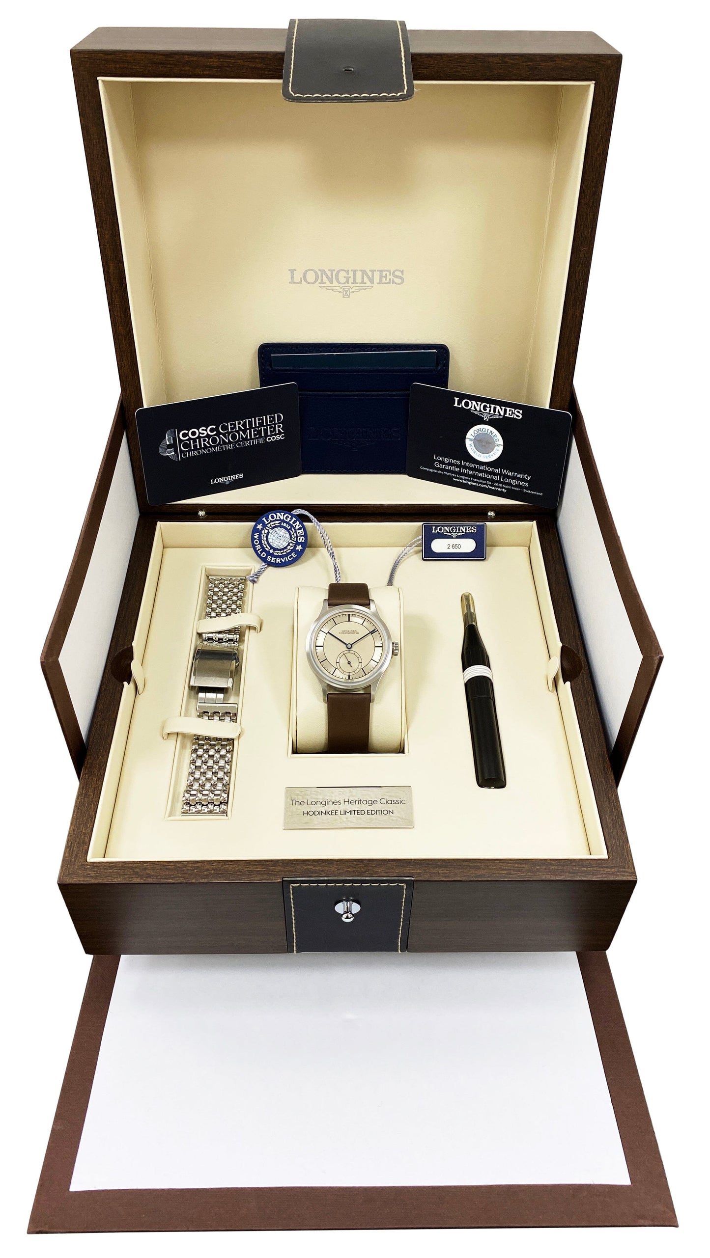Longines Heritage Classic Limited Edition For HODINKEE Mens Watch Full Set - Wristwatch