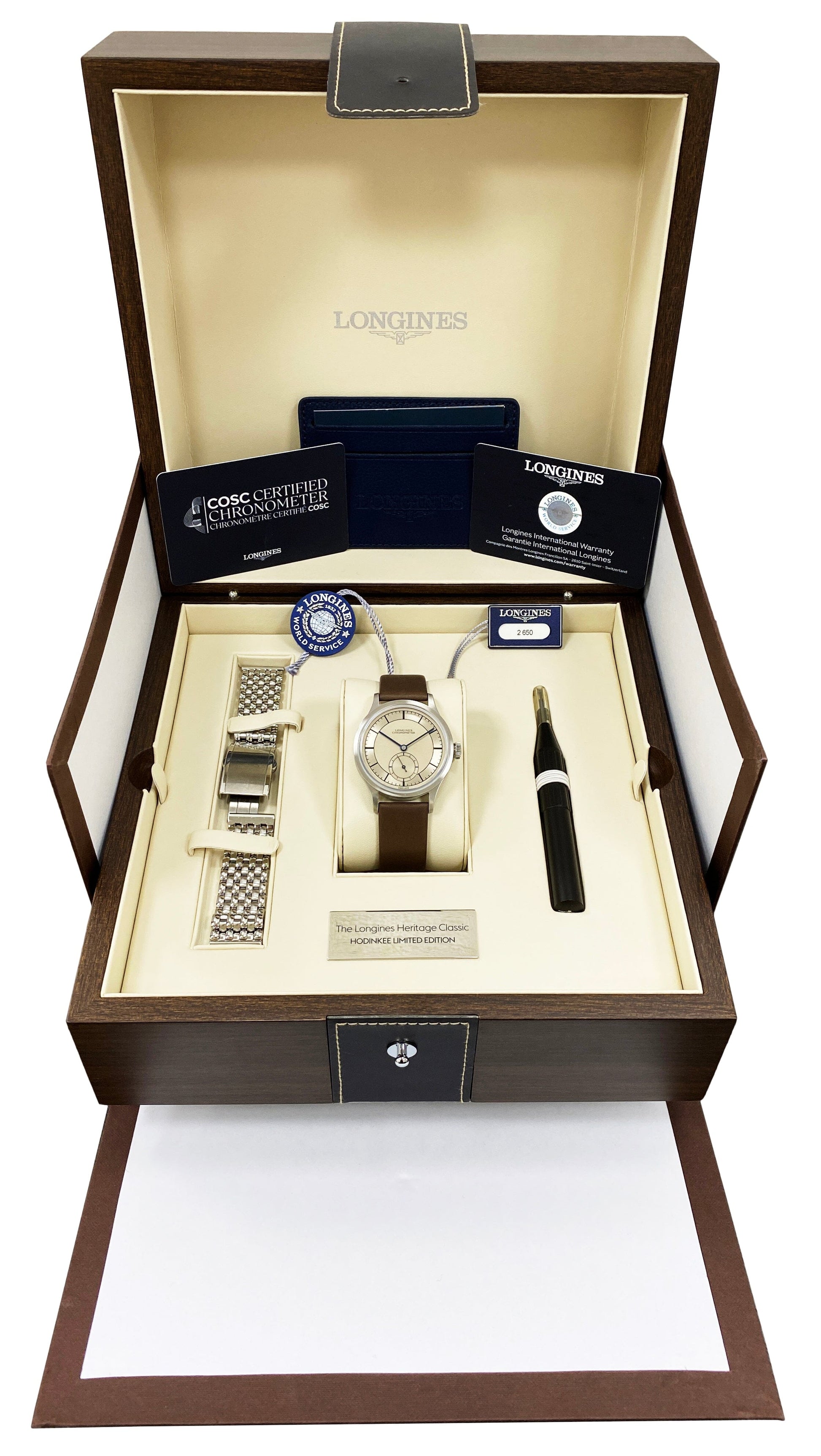 Longines Heritage Classic Limited Edition For HODINKEE Mens Watch Full Set - Wristwatch
