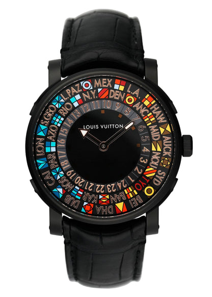 Louis Vuitton Escale Time Zone Q5D25 Japanese Limited Edition Mens Watch