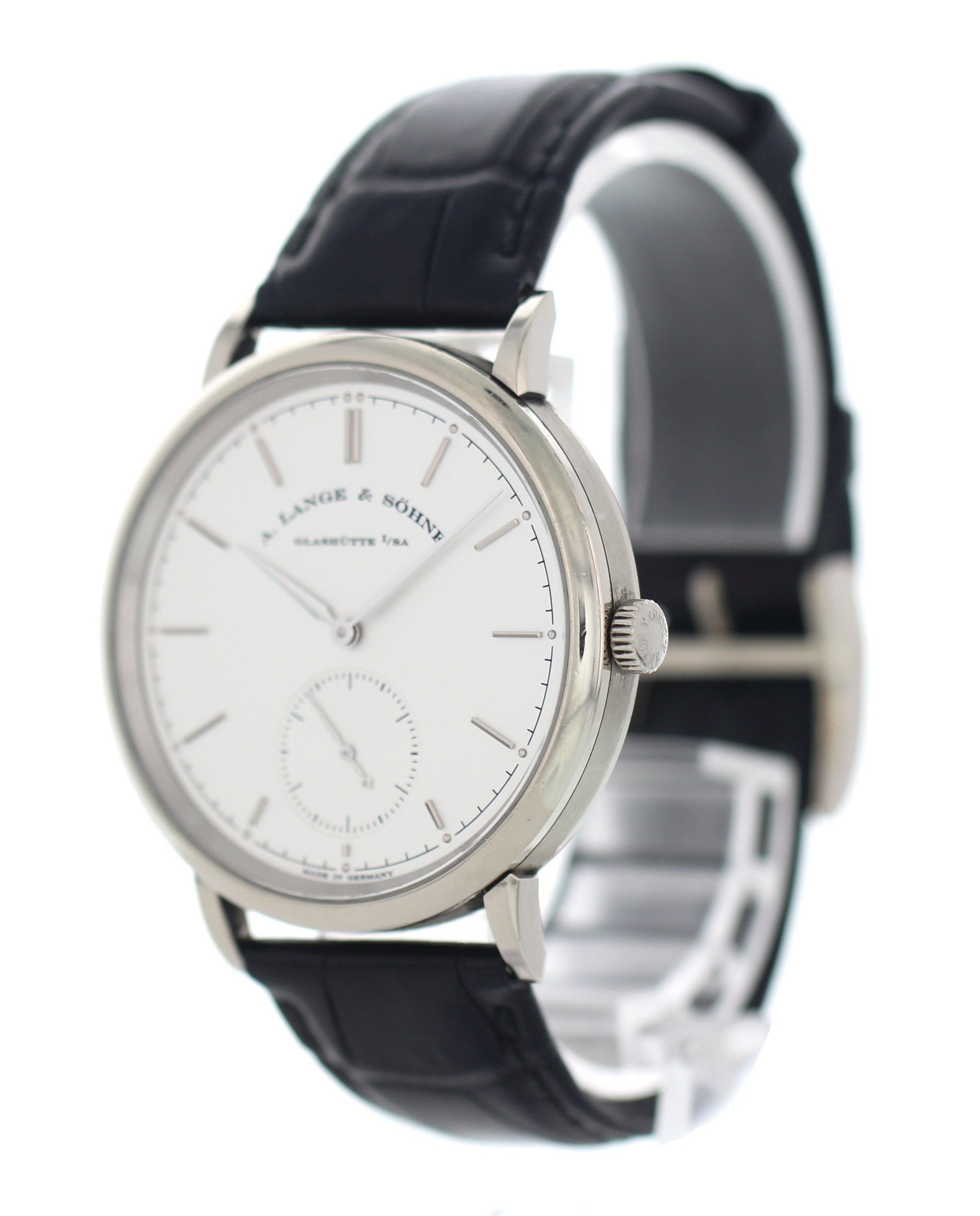 Men’s A. Lange & Sohne Glashutte I/SA Saxonia 18K White Gold Box and Papers - Wristwatch