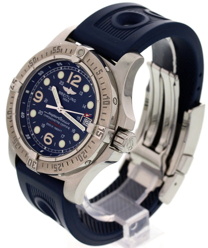 Men's Breitling SuperOcean SS A17390 Rubber Strap
