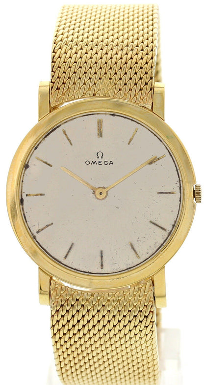 Men’s Vintage Omega 18K Yellow Gold Watch - Wristwatch