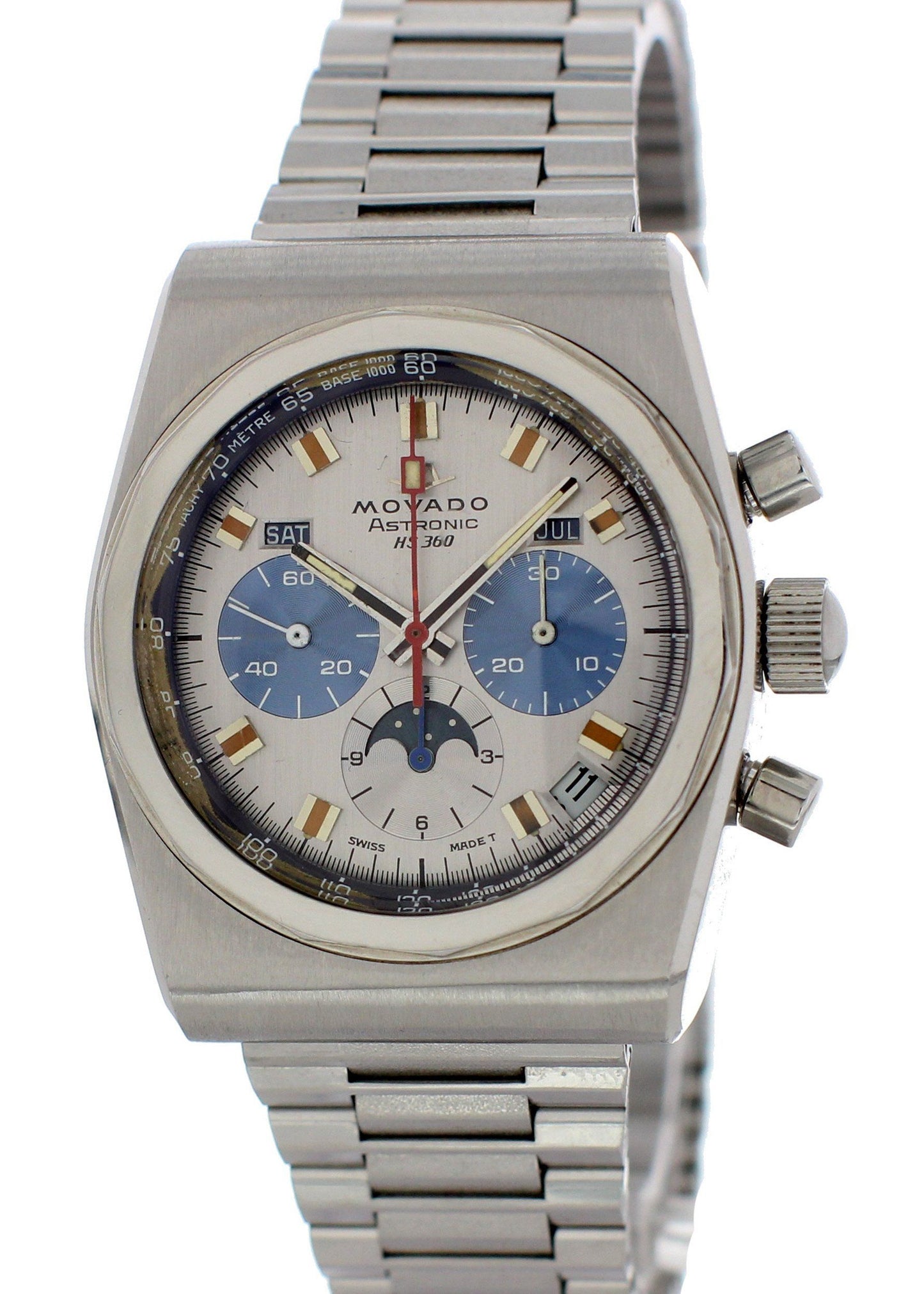 Movado HS 360 Astronic 01.0010.436 Mens Vintage Watch - Wristwatch