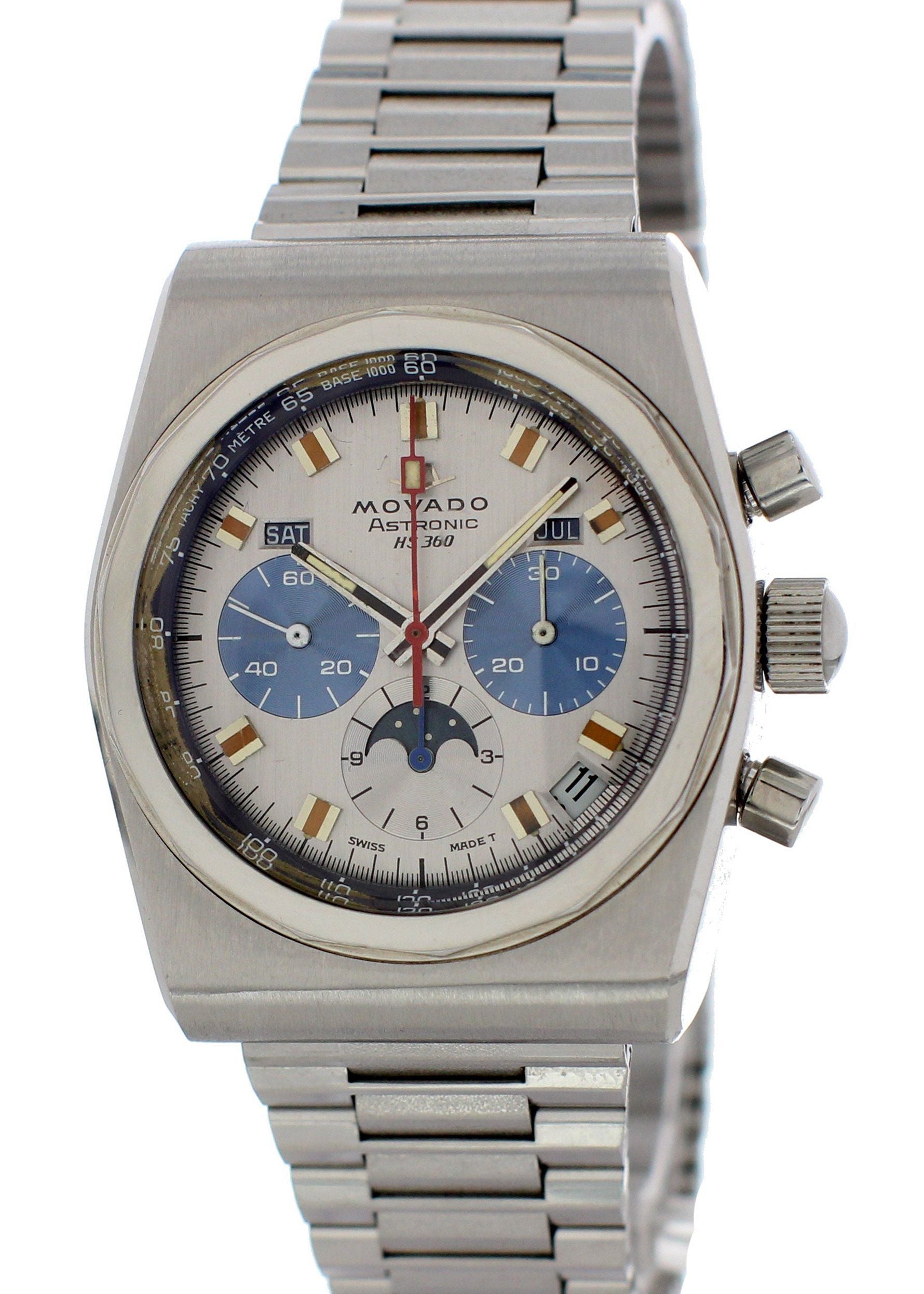 Movado HS 360 Astronic 01.0010.436 Mens Vintage Watch - Wristwatch