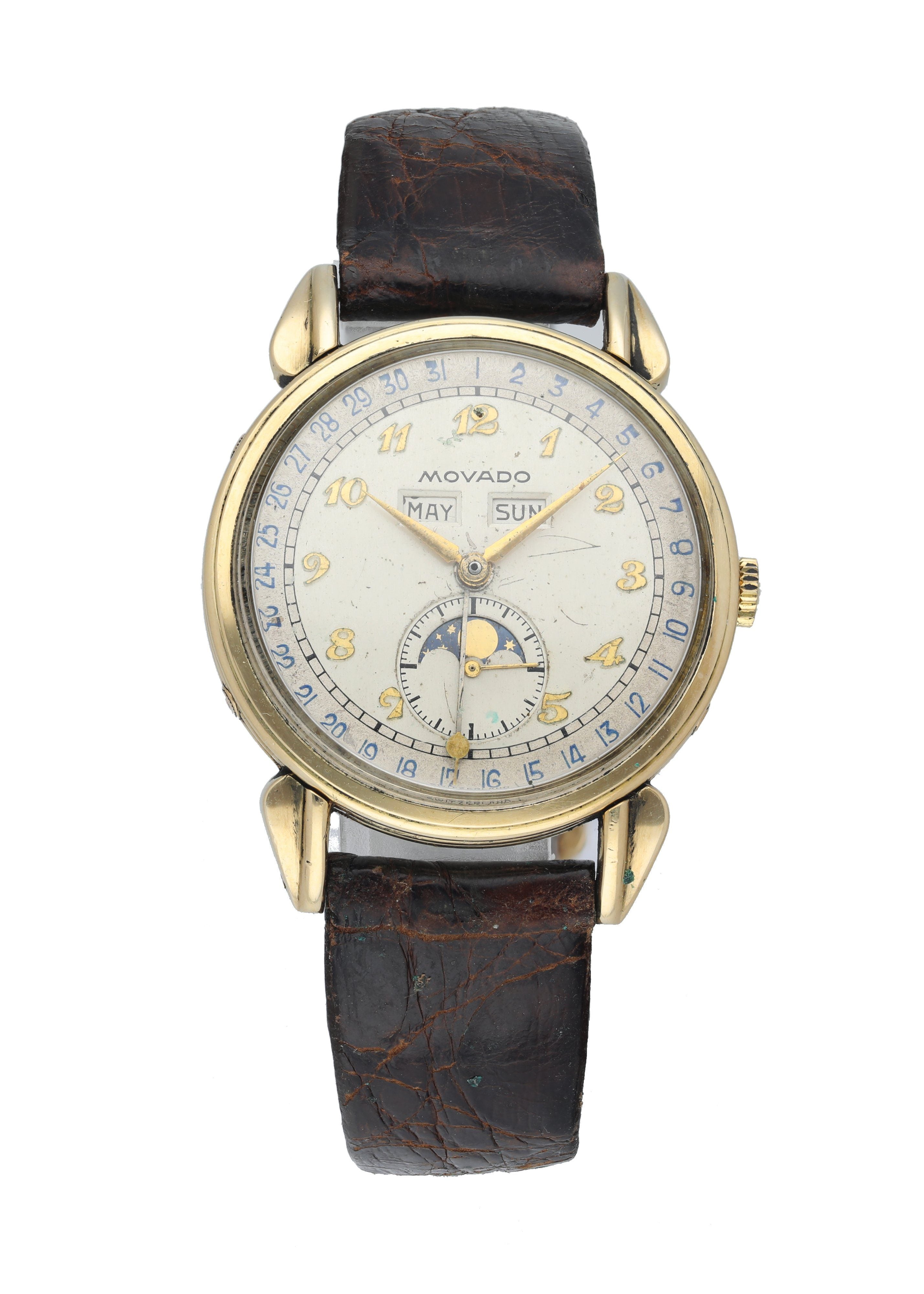 Movado Vintage Annual calendar 4970 Moophase men s Watch