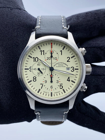 Muhle Glashutte Terrasport I Chronograph M1-37-70-LB Mens Watch Box and Papers - Watches