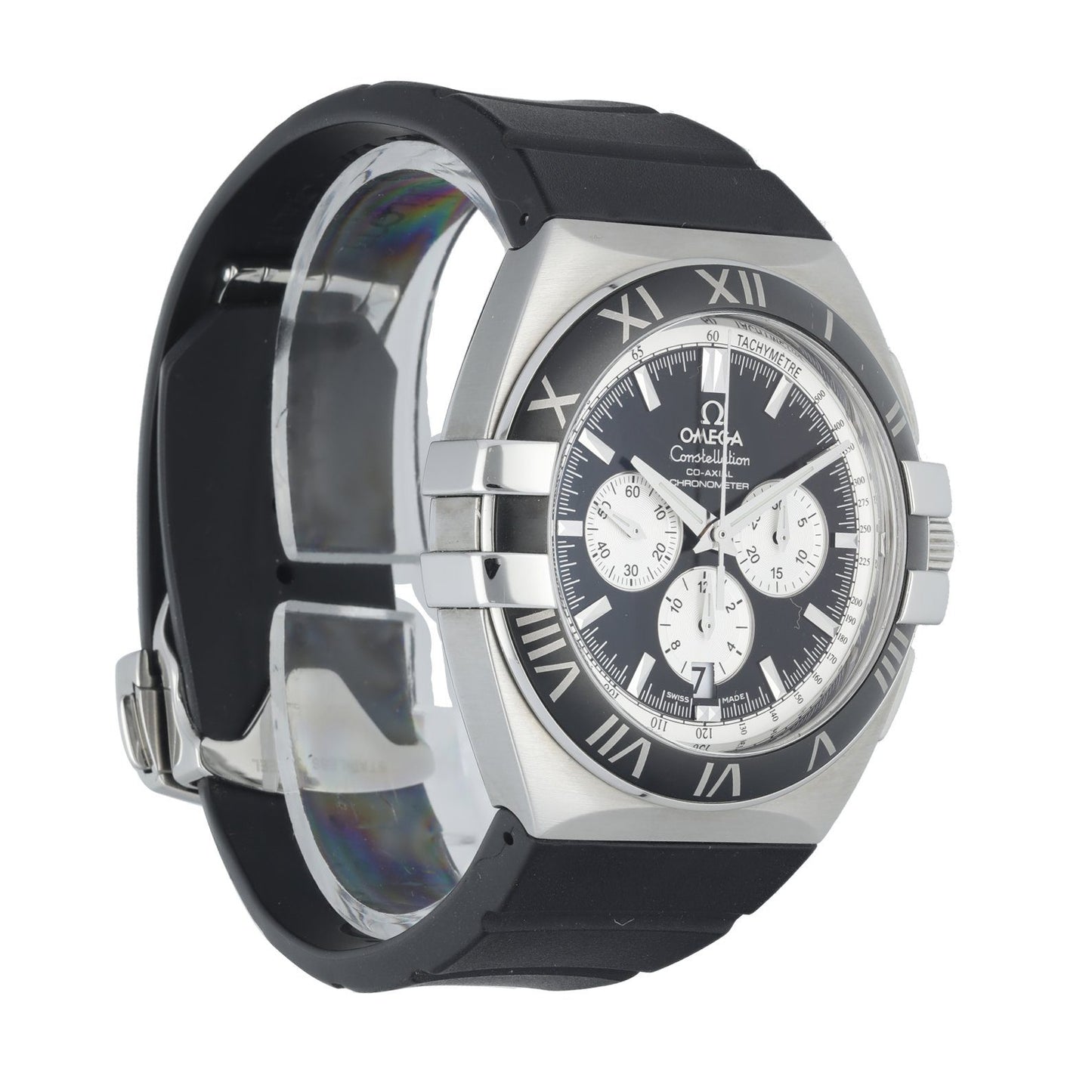 Omega 1819.51.91 Constellation DOUBLE EAGLE CO‑AXIAL CHRONOGRAPH Men's Watch Box & Papers