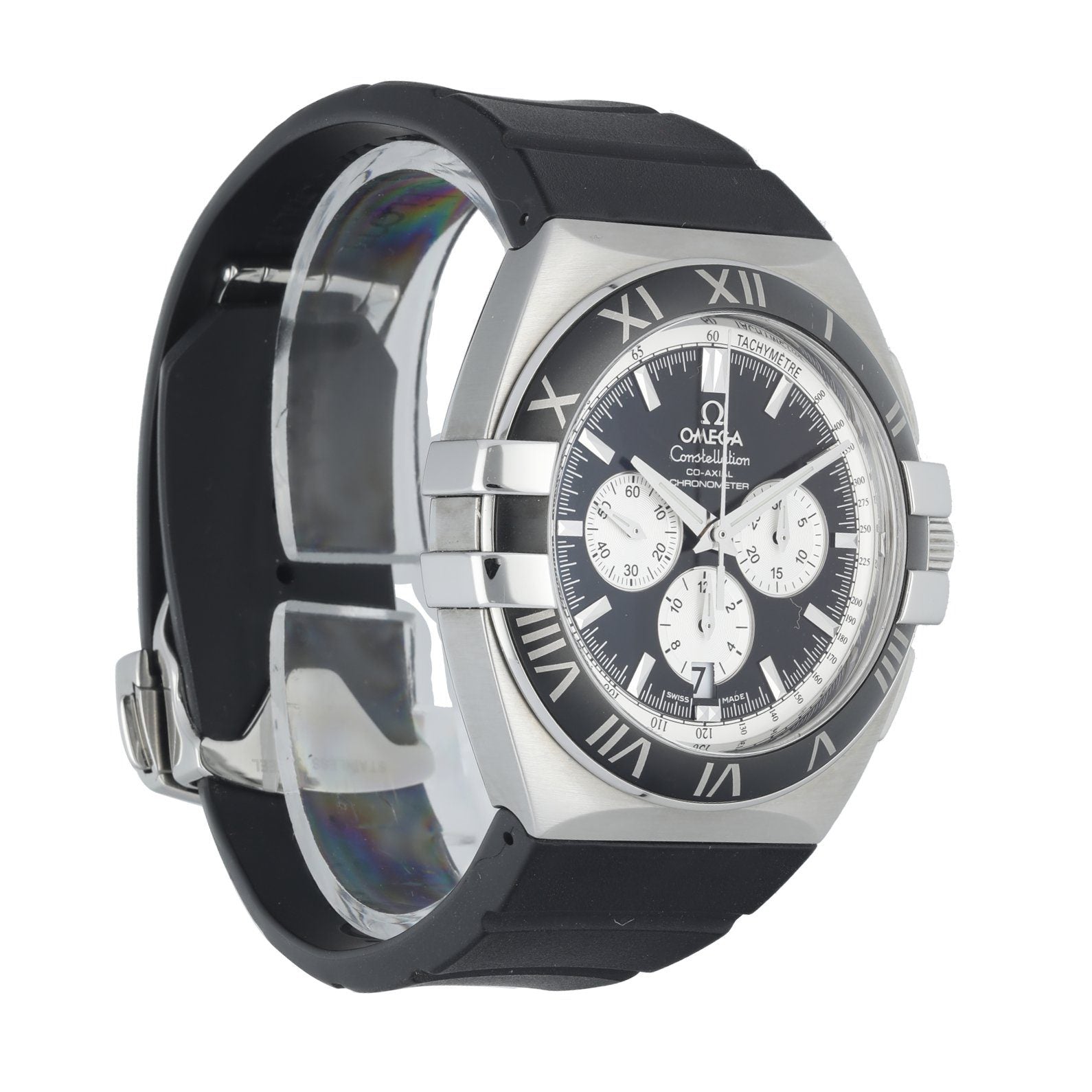 Omega 1819.51.91 Constellation DOUBLE EAGLE CO‑AXIAL CHRONOGRAPH Men's Watch Box & Papers