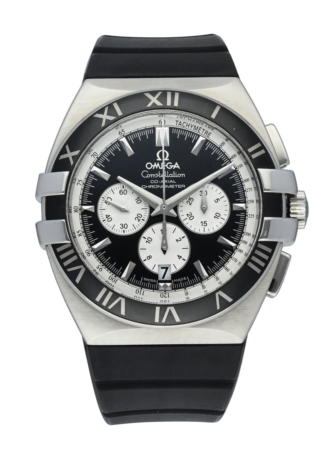Omega 1819.51.91 Constellation DOUBLE EAGLE CO‑AXIAL CHRONOGRAPH Men's Watch Box & Papers