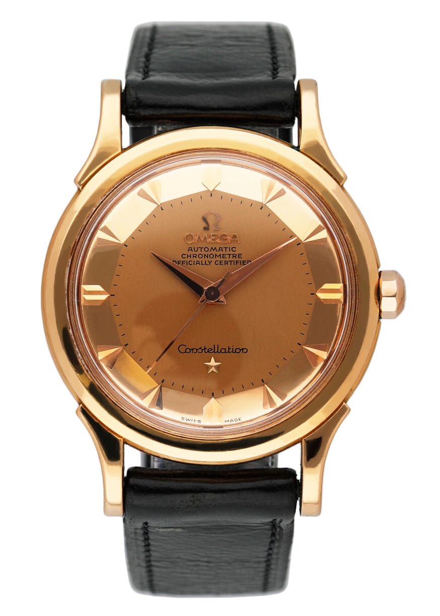 Omega Constellation 168.005/6 Pie Pan Dial Rose Gold Mens Watch