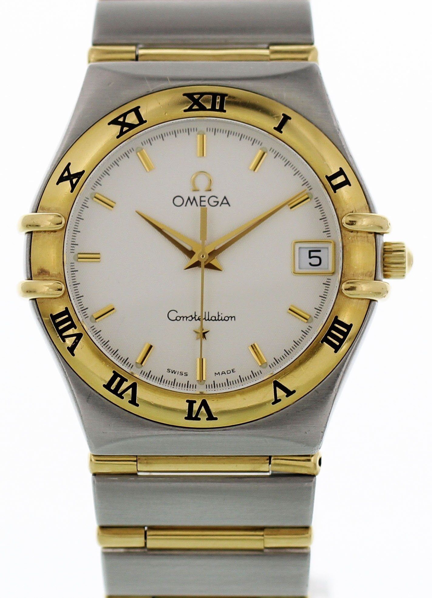 Omega Constellation 396.1201 Stainless Steel and 18K Yellow Gold Watch - Wristwatch