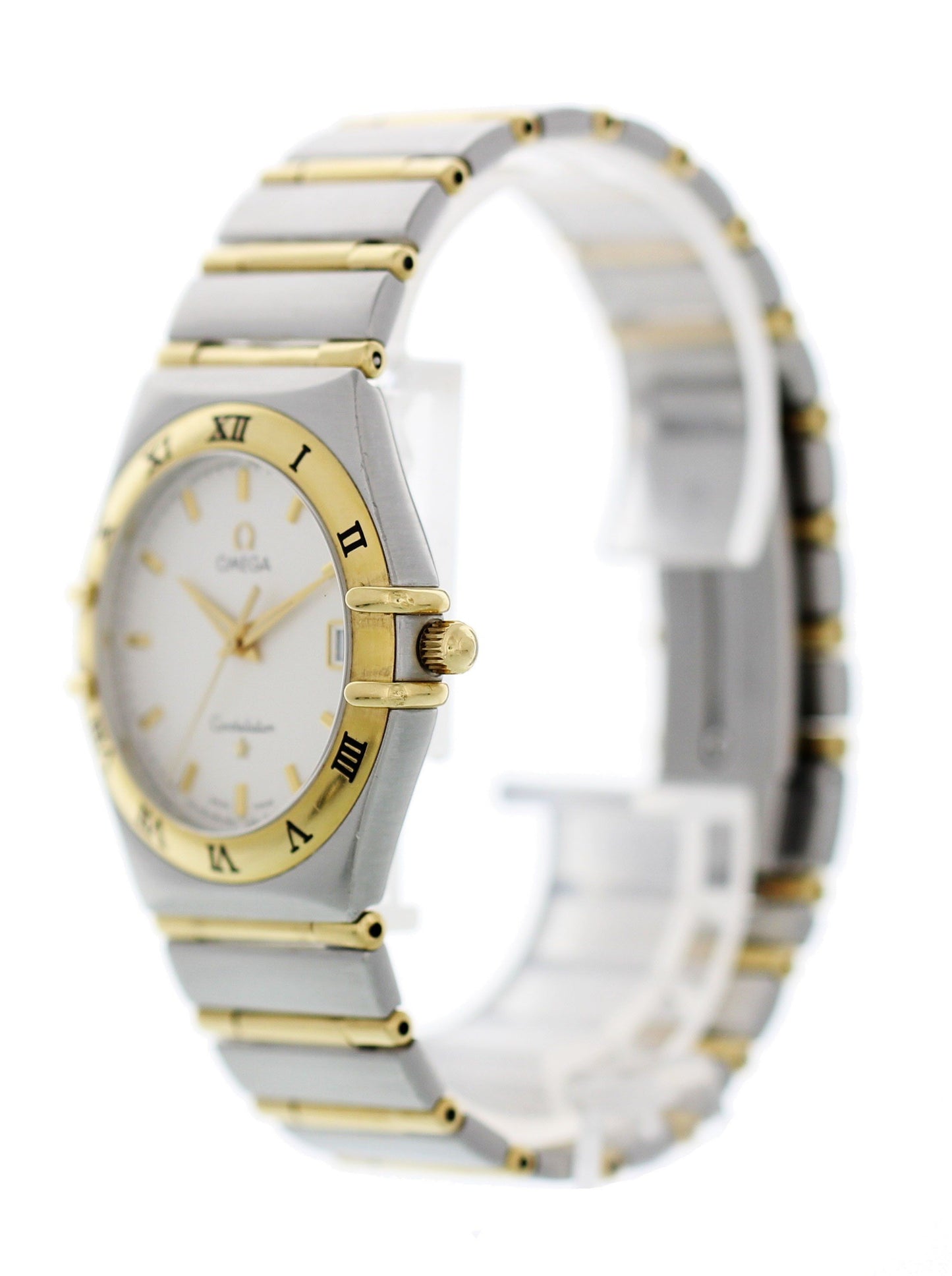 Omega Constellation 396.1201 Stainless Steel and 18K Yellow Gold Watch - Wristwatch