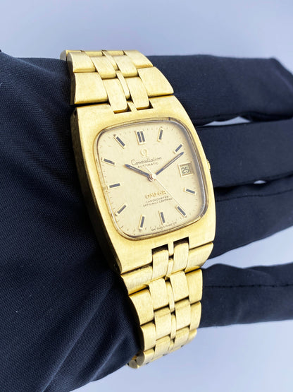 Omega Constellation Vintage 18K Yellow Gold Mens Watch